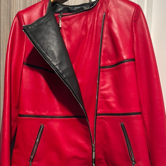 Red Leather Jacket - Picture 5 of 9